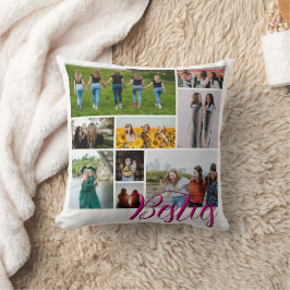 カスタム最高のFriend Photo Collage Gift for Besties クッション
