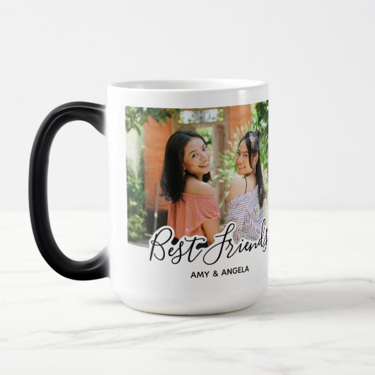 カスタム最高のFriends写真 モーフィングマグカップ (左)