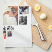 カスタム最高のFriends 15 Photo Collage キッチンタオル (四つ折り)