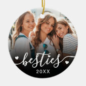 カスタム最高のFriends 2 Photo Keepsake セラミックオーナメント (正面)