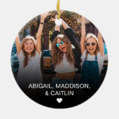 カスタム最高のFriends 2 Photo Keepsake セラミックオーナメント (裏面)