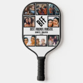 カスタム最高のFriends Forever BFF 8 Photo Collage ピックルボールラケット (裏面)