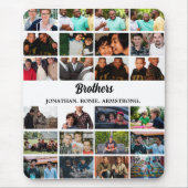 カスタム最高のFriends Forever Brothersフォトコラージュ マウスパッド (正面)