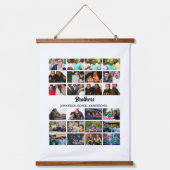 カスタム最高のFriends Forever Brothersフォトコラージュ 吊り下げ型タペストリー (正面)