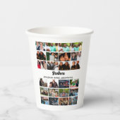 カスタム最高のFriends Forever Brothersフォトコラージュ 紙コップ (正面)