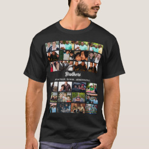 カスタム最高のFriends Forever Brothersフォトコラージュ Tシャツ