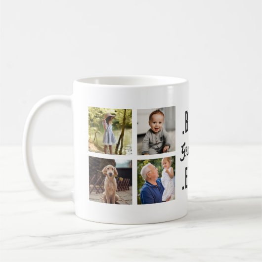 カスタム最高のGrandad Ever Photo Mag コーヒーマグカップ (左)