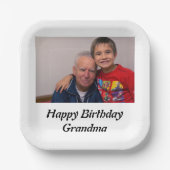 カスタム最高のGrandpa Everフォト紙プレート ペーパープレート (正面)