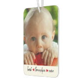 カスタム最高のGrandpa Ever 2写真 カーエアーフレッシュナー (左)