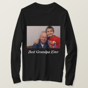 カスタム最高のGrandpa Ever Photo Tシャツ