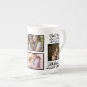 カスタム最高のMOM Ever写真数々の ボーンチャイナマグカップ (正面右)