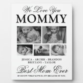 カスタム最高のMom Ever Photo Collage Platue フォトプラーク (正面)