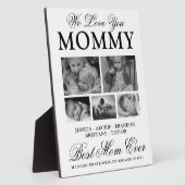 カスタム最高のMom Ever Photo Collage Platue フォトプラーク (側面)