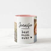 カスタム最高のMom Ever Photo Two-Tone Coffee Mug ツートーンマグカップ (中央)