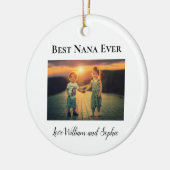 カスタム最高のNana Ever写真 セラミックオーナメント (左)