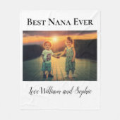 カスタム最高のNana Ever写真 フリースブランケット (正面)