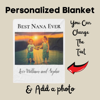 カスタム最高のNana Ever写真 フリースブランケット