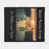 カスタム最高のNana Ever写真 フリースブランケット (正面(横))