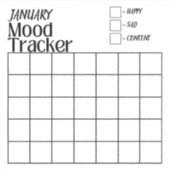 カスタム月と気分 | Mood Trackerシール シール (正面)