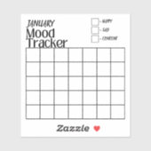カスタム月と気分 | Mood Trackerシール シール (シート)