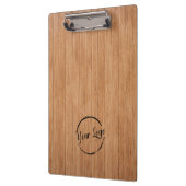 カスタム木の板のロゴテクスチャ クリップボード (左)