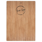 カスタム木の板のロゴテクスチャ クリップボード (裏面)