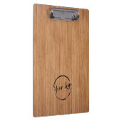 カスタム木の板のロゴテクスチャ クリップボード (右)