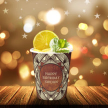 カスタム木素朴モダン男らし誕生日