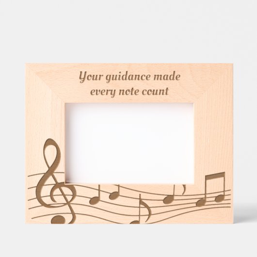 カスタム木製写真をエッチングしていただき、ありがとうございます レーザー彫刻フレーム (正面)