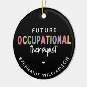 カスタム未来OT職業セラピストOT学生 セラミックオーナメント (左)