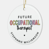 カスタム未来OT職業セラピストOT学生 セラミックオーナメント (左)