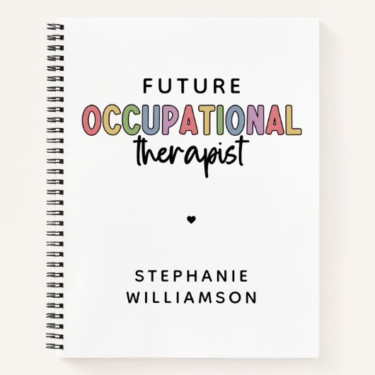 カスタム未来OT職業セラピストOT学生 ノートブック (正面)