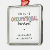 カスタム未来OT職業セラピストOT学生 メタルオーナメント (左)