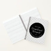 カスタム未来TO職業セラピストエレガント ノートブック (内部)