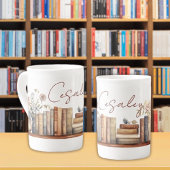 カスタム本棚ボーン中国マグカップ ボーンチャイナマグカップ