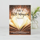 カスタム本2つの魔法の2番目の誕生日 招待状 (スタンド正面)