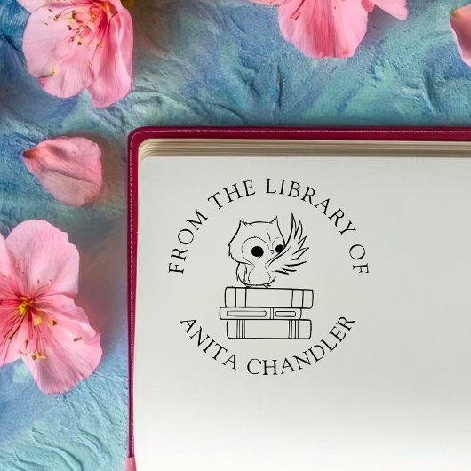 カスタム本 | かわいいフクロウ|過去記事 ラバースタンプ