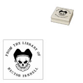 カスタム本 | ゴシックジェスタースカル ラバースタンプ (押印)