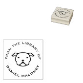 カスタム本 | ピットブル ラバースタンプ (押印)