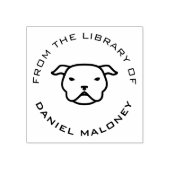 カスタム本 | ピットブル ラバースタンプ (インプリント)