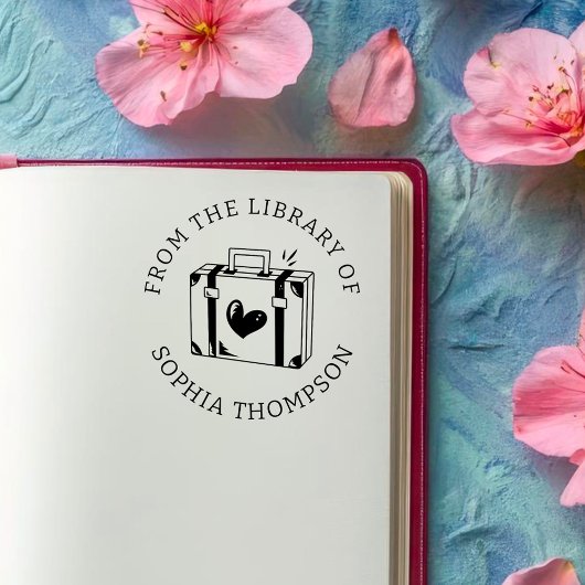 カスタム本 | ラブ旅行荷物 セルフインキングスタンプ