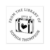 カスタム本 | ラブ旅行荷物 セルフインキングスタンプ (デザイン)