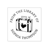 カスタム本 | ラブ旅行荷物 ラバースタンプ (インプリント)