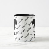 カスタム杖コルソドグシルエット マグカップ (中央)