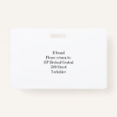 カスタム来場者ゲストロゴ会社名写真ID バッジ (裏面)