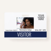 カスタム来場者ゲストロゴ会社名写真ID バッジ (正面)