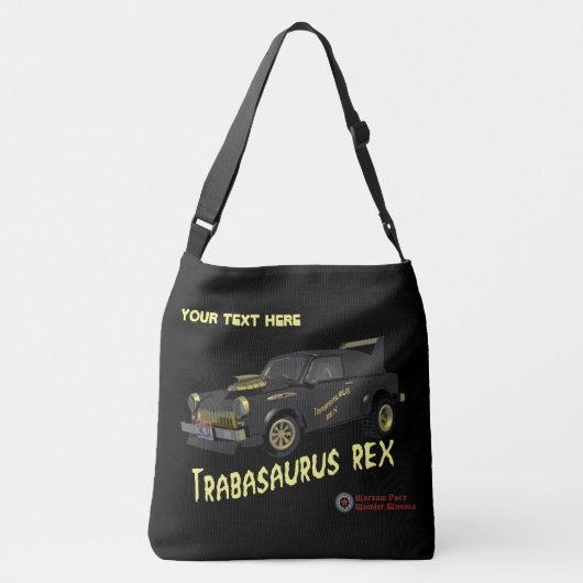 カスタム東ドイツのトラバントカー クロスボディバッグ (裏面)