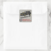 カスタム東ドイツのトラバントカー スクエアシール (バッグ)