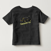 カスタム東ドイツのトラバントカー トドラーTシャツ (正面)