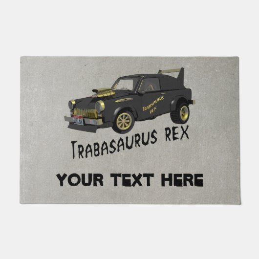 カスタム東ドイツのトラバントカー ドアマット (正面)